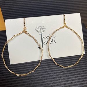 Gold Filled Wire Wrap Round Hoop Earrings Artist